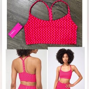 *NWT* Terez TLC Y-Back Bralette - Pink American Pop